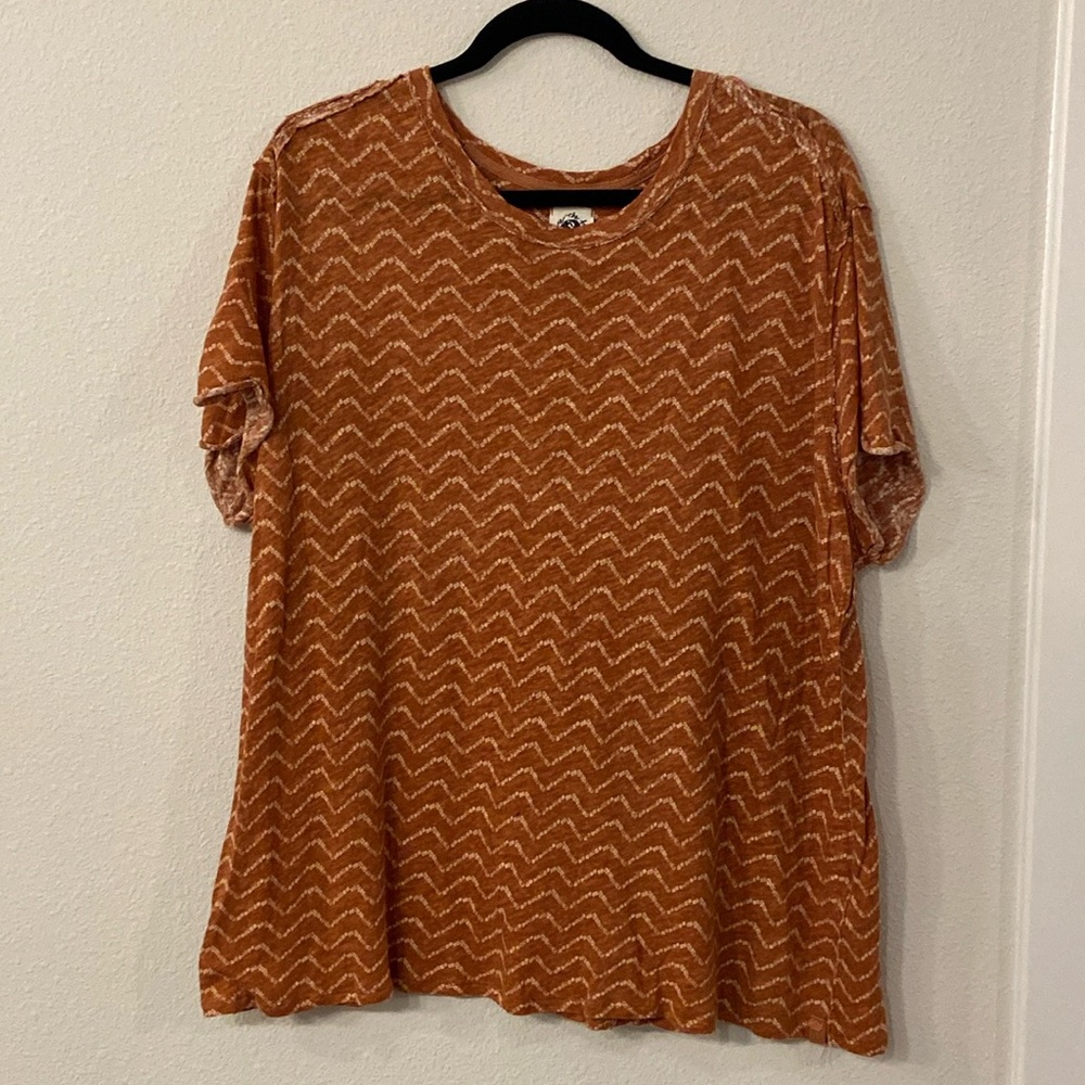 We The Free Free People Orange Tee
